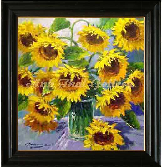 Freshly Picked Sunflowers